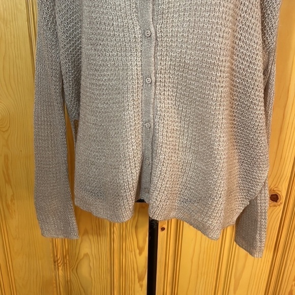 GXF Open Knit Button-Up Cardigan Sweater Sz-S - Picture 3 of 10